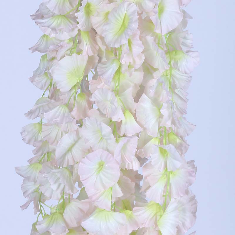 Buy Faux Lush Hanging Morning Glory Plant (Light Pink) - 2.8 Feet Artificial Flowers from Vaaree