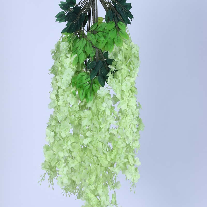 Buy Faux Lush Wisteria Plant - Green - 3.3 Feet Artificial Flowers from Vaaree