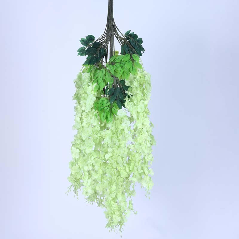 Buy Faux Lush Wisteria Plant - Green - 3.3 Feet Artificial Flowers from Vaaree