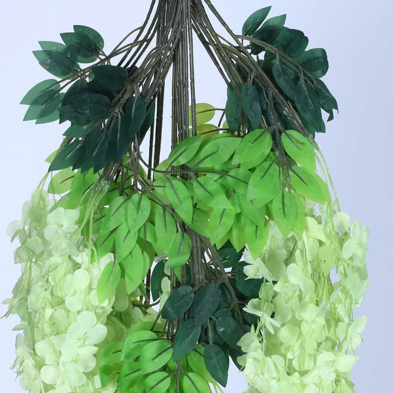 Buy Faux Lush Wisteria Plant - Green - 3.3 Feet Artificial Flowers from Vaaree