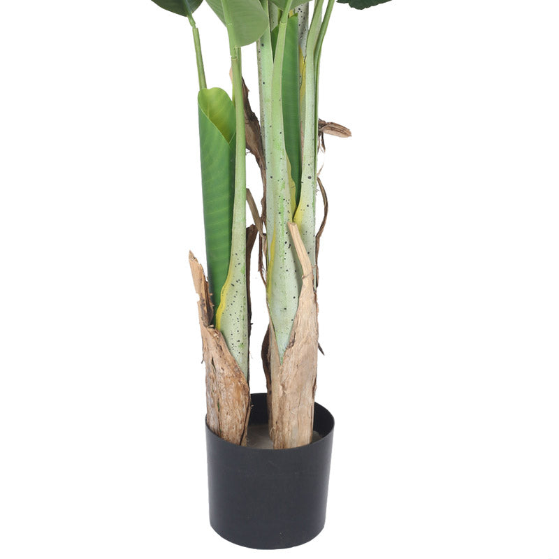 Buy Faux Realtouch Banana Plant With Pot - 5.9 Feet Artificial Plants from Vaaree