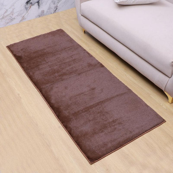 Buy Ileva Anti Skid Bedside Runner - Brown Runner Rug from Vaaree