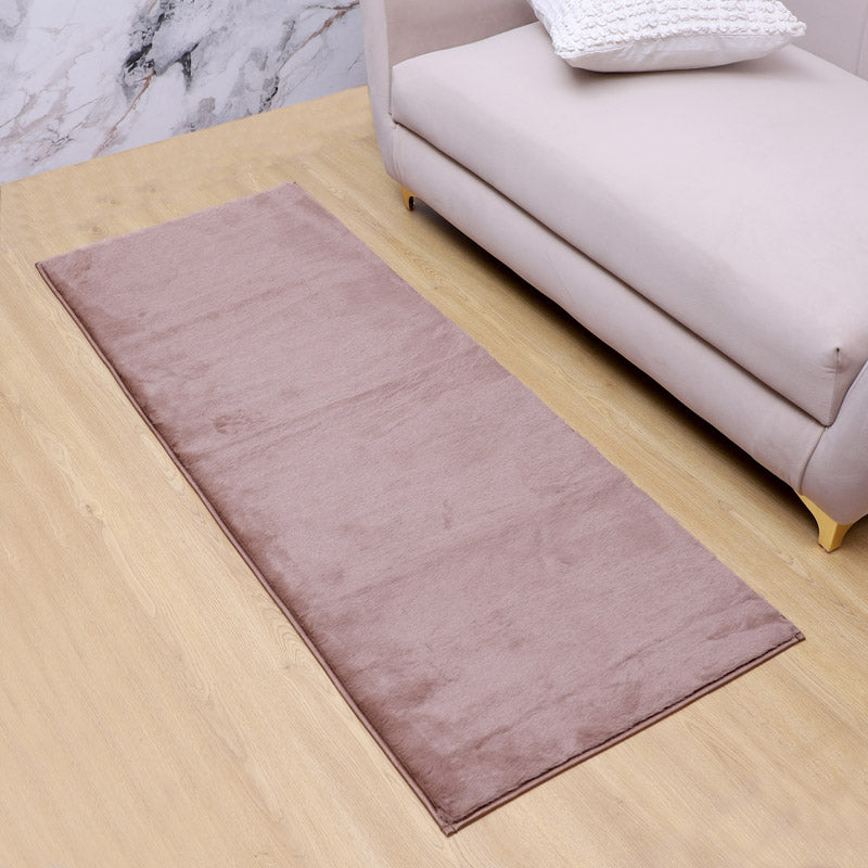 Buy Ileva Anti Skid Bedside Runner - Peanut Brown Runner Rug from Vaaree