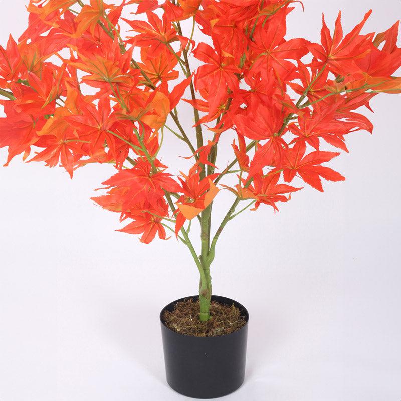 Buy Faux Realtouch Japanese Maple Tree With Pot - 2.6 Feet Artificial Plants from Vaaree