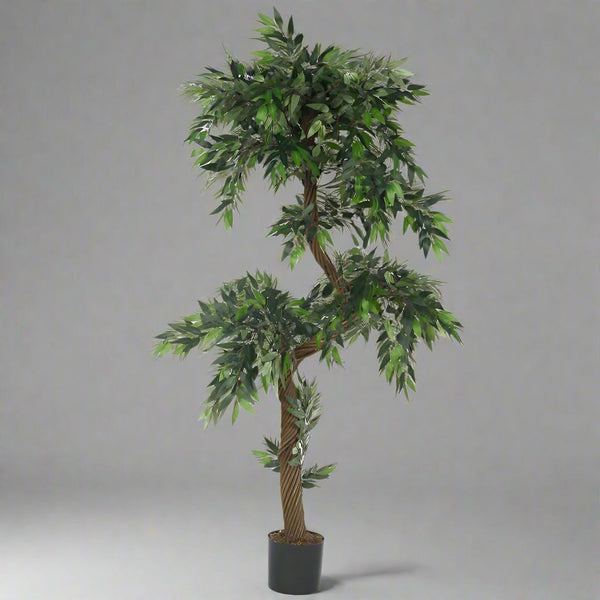 Buy Faux Realtouch Green Eucalyptus Tree With Pot - 5.9 Feet Artificial Plants from Vaaree