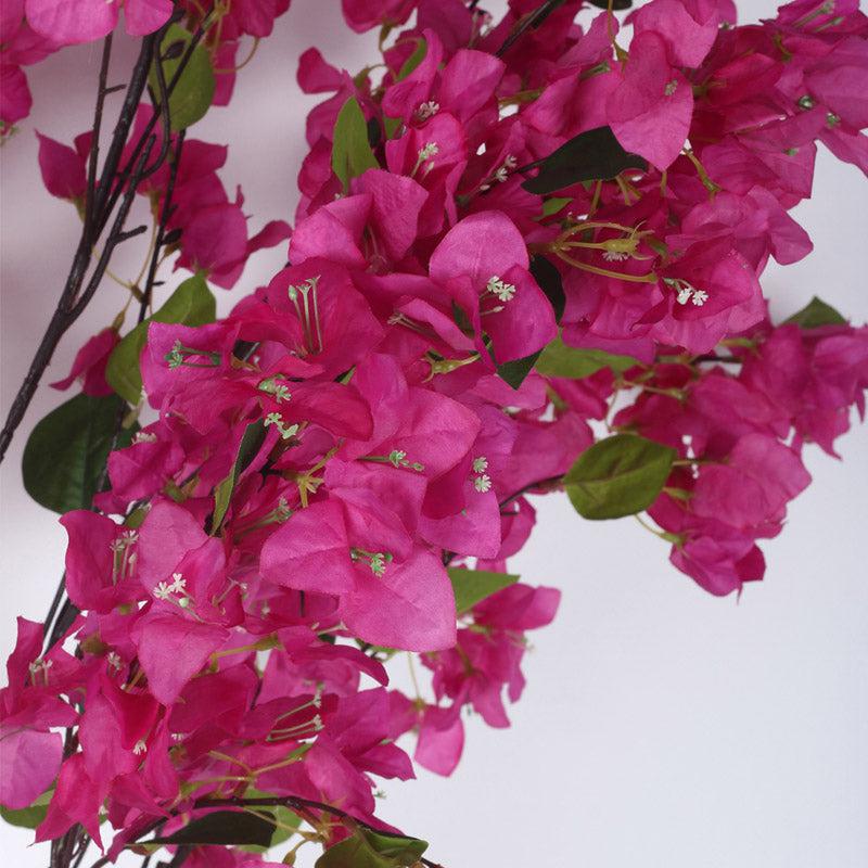 Buy Faux Realtouch Purple Bougainvillea Plant With Pot - 5.2 Feet Artificial Plants from Vaaree