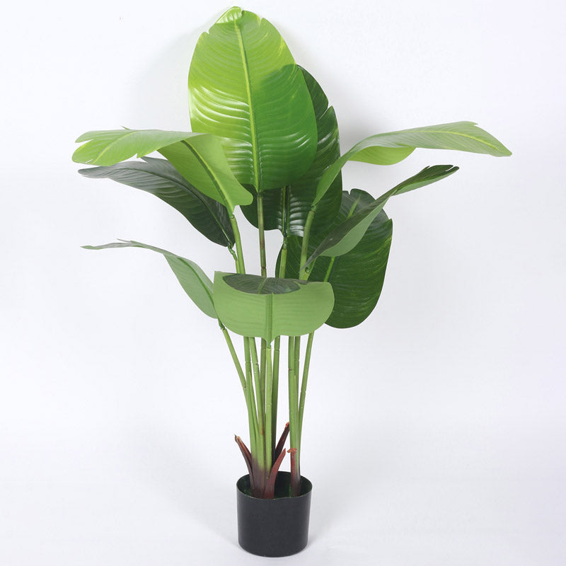 Buy Faux Realtouch Bird of Paradise Plant With Pot - 3.9 Feet Artificial Plants from Vaaree