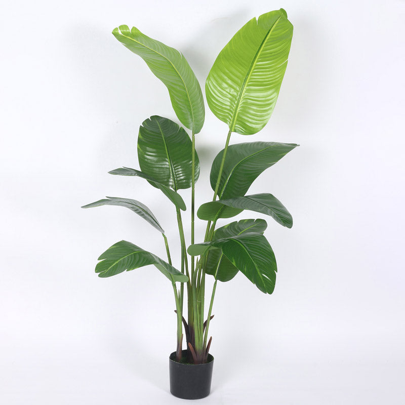 Buy Faux Realtouch Banana Plant With Pot - 4.9 Feet Artificial Plants from Vaaree