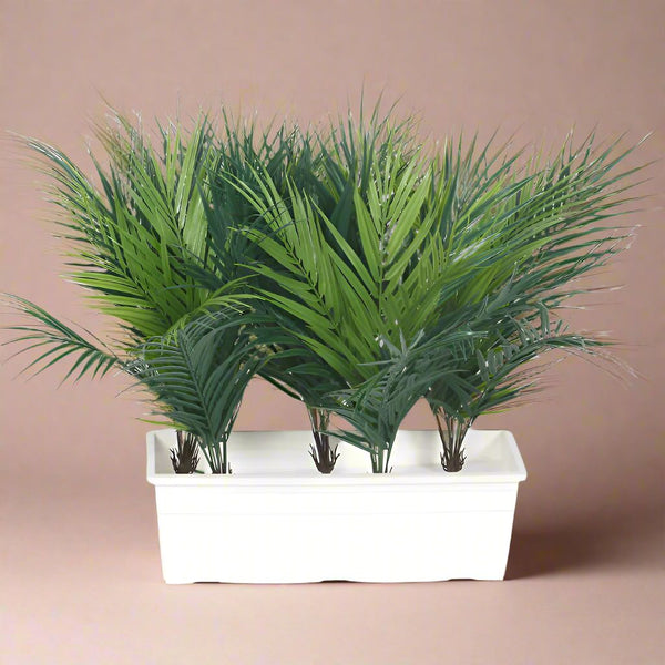 Buy Faux Realtouch Green Areca Palm Plant With Pot - 1.8 Feet Artificial Plants from Vaaree