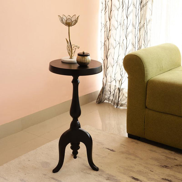 Buy Misova Antique Accent Table - Black Side & Bedside Tables from Vaaree