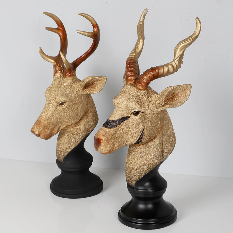 Buy Deer Dream Showpiece - Set Of Two Showpieces from Vaaree