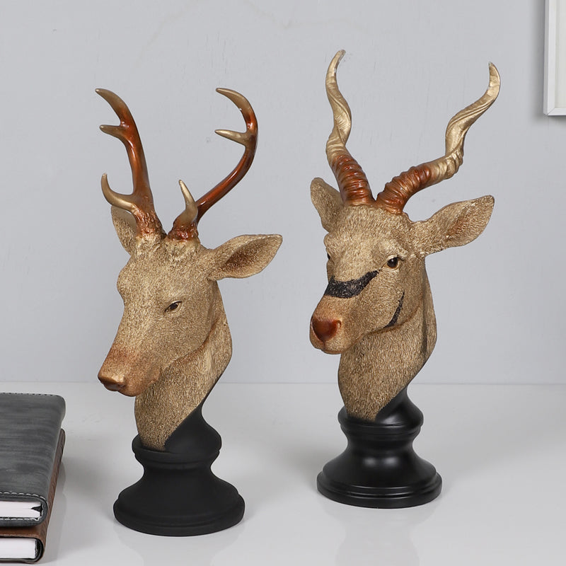 Buy Deer Dream Showpiece - Set Of Two Showpieces from Vaaree