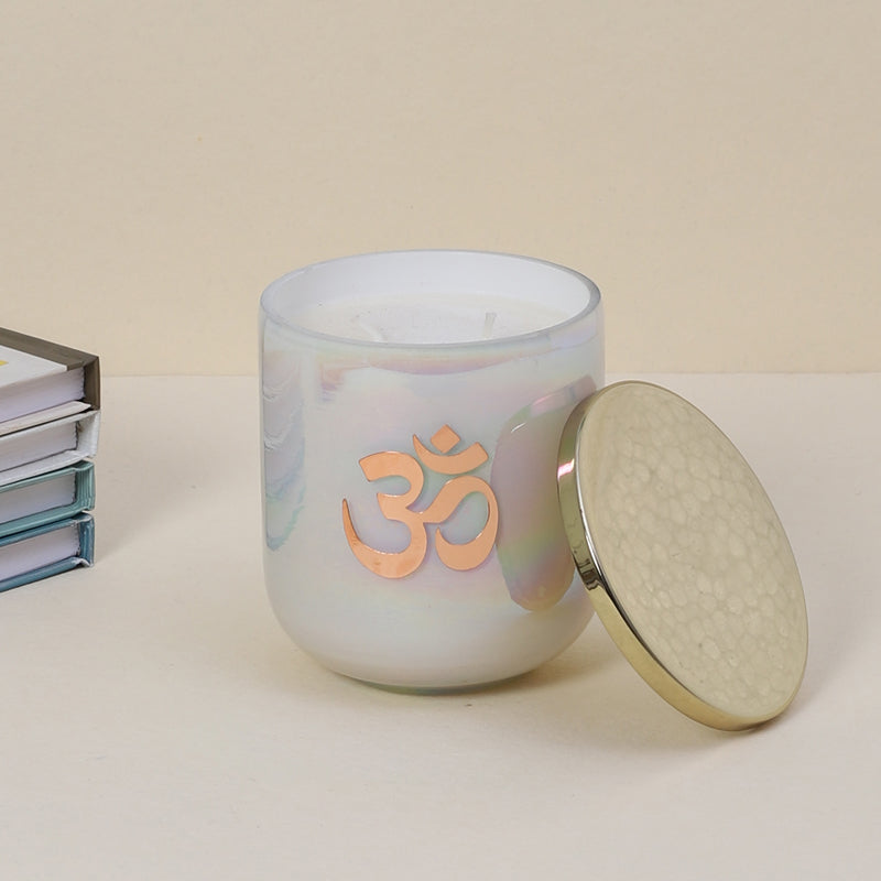 Buy Om Light Mogra Scented Candle Candles from Vaaree