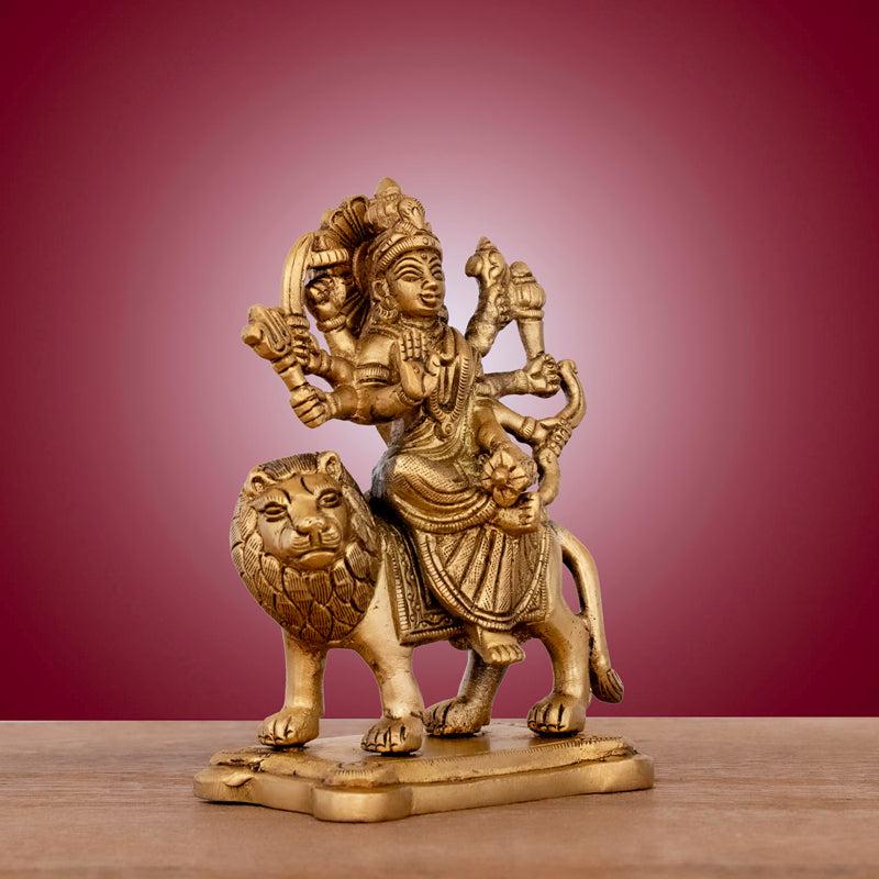 Buy Powerful Goddess Durga On Lion Idol Idols & Sets from Vaaree