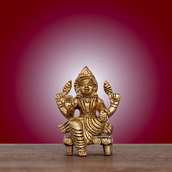 Buy Lakshmi Goddess On Chowki Idol Idols & Sets from Vaaree