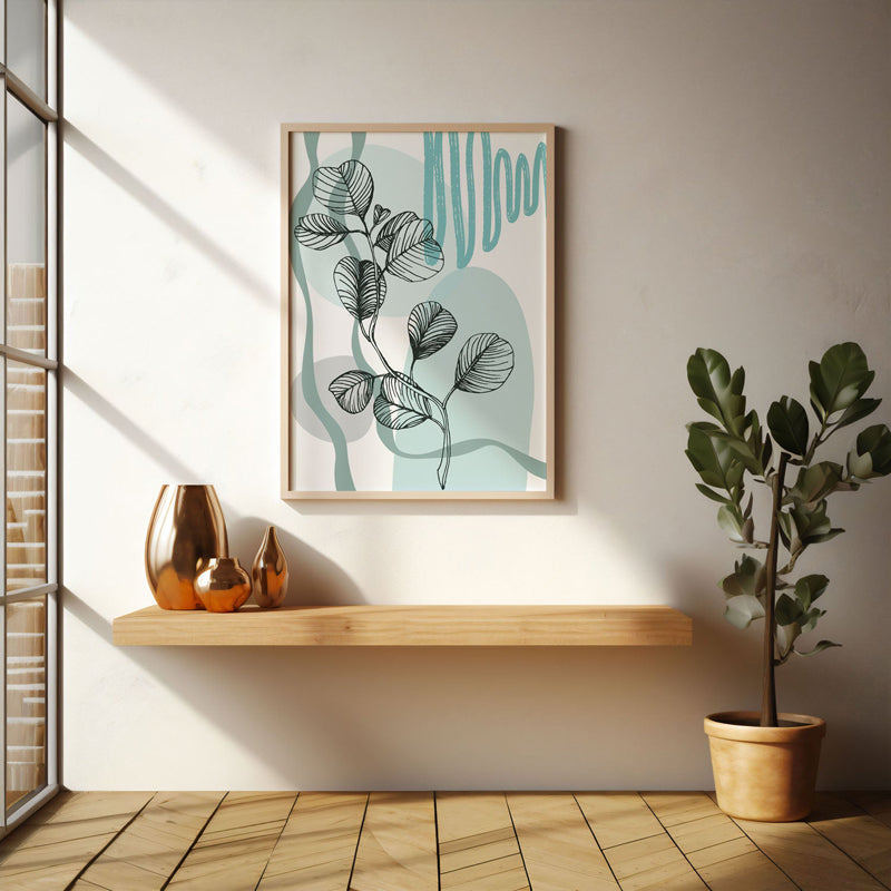 Wall Art & Paintings - Verdant Melody Wall Art - Black Frame