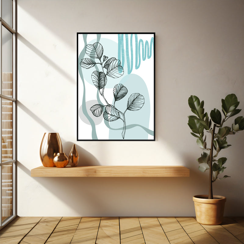 Wall Art & Paintings - Verdant Melody Wall Art - Black Frame