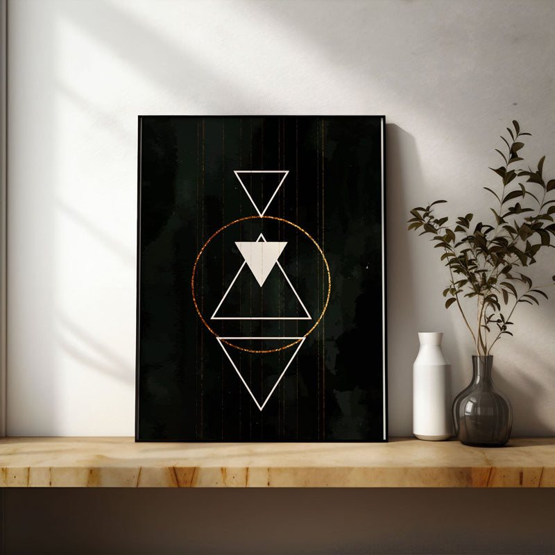 Wall Art & Paintings - Zenith Whisper Wall Art - Black Frame