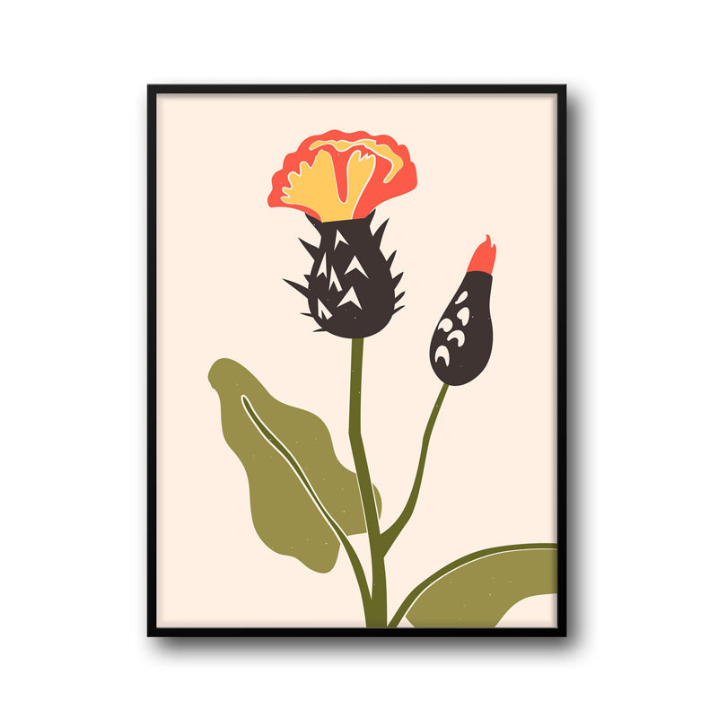 Wall Art & Paintings - Floral Symphony Wall Art - Black Frame