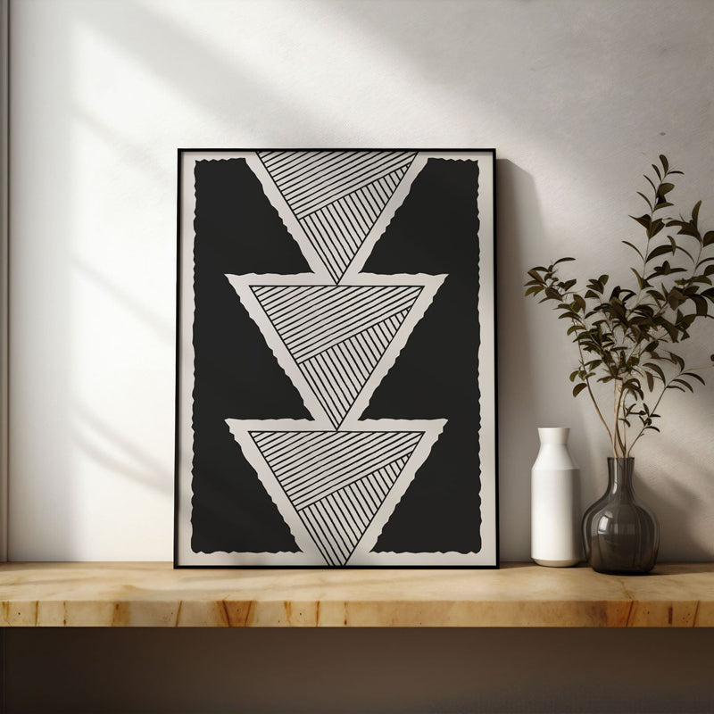 Buy Tranquil Prism Wall Art - Black Frame Wall Art & Paintings from Vaaree