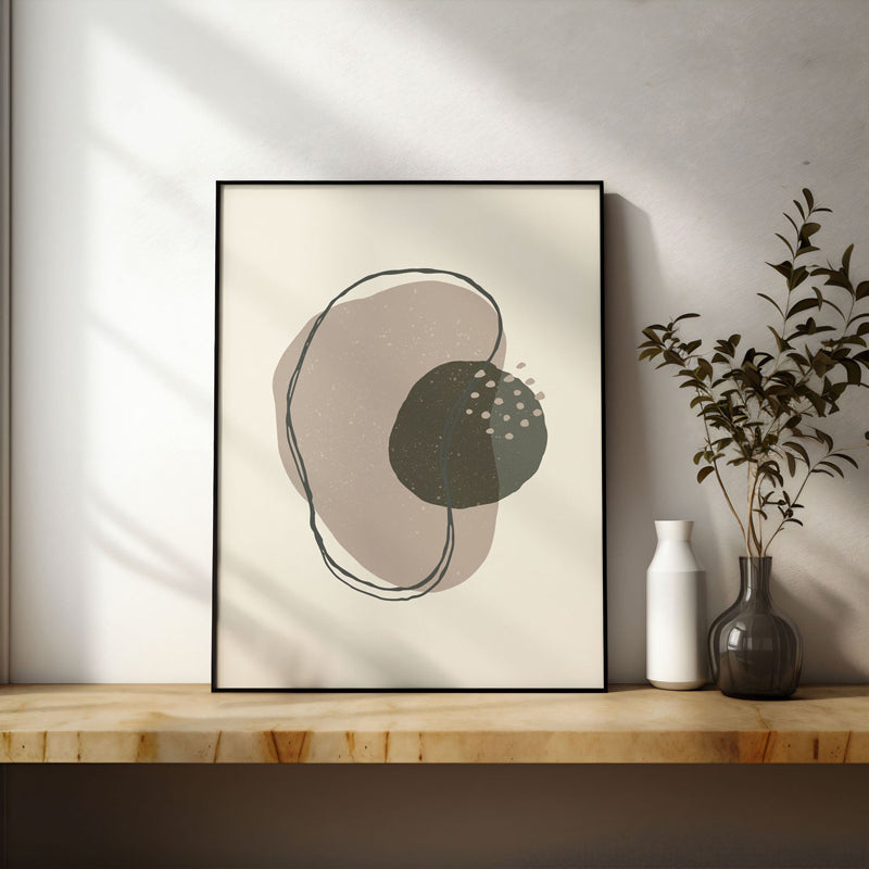 Wall Art & Paintings - Amoeba Wall Art - Black Frame