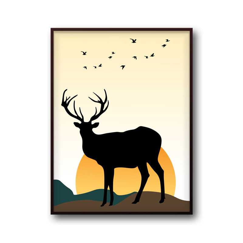 Wall Art & Paintings - Moonlight Meadow Wall Art - Black Frame