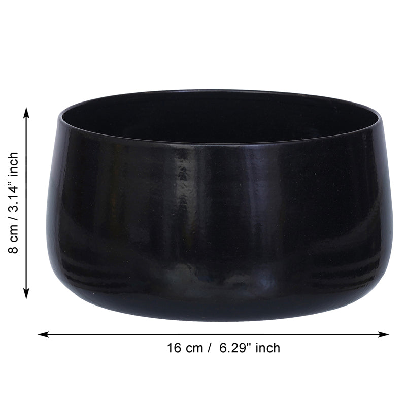 Buy Osca Round Planter - Black Pots & Planters from Vaaree