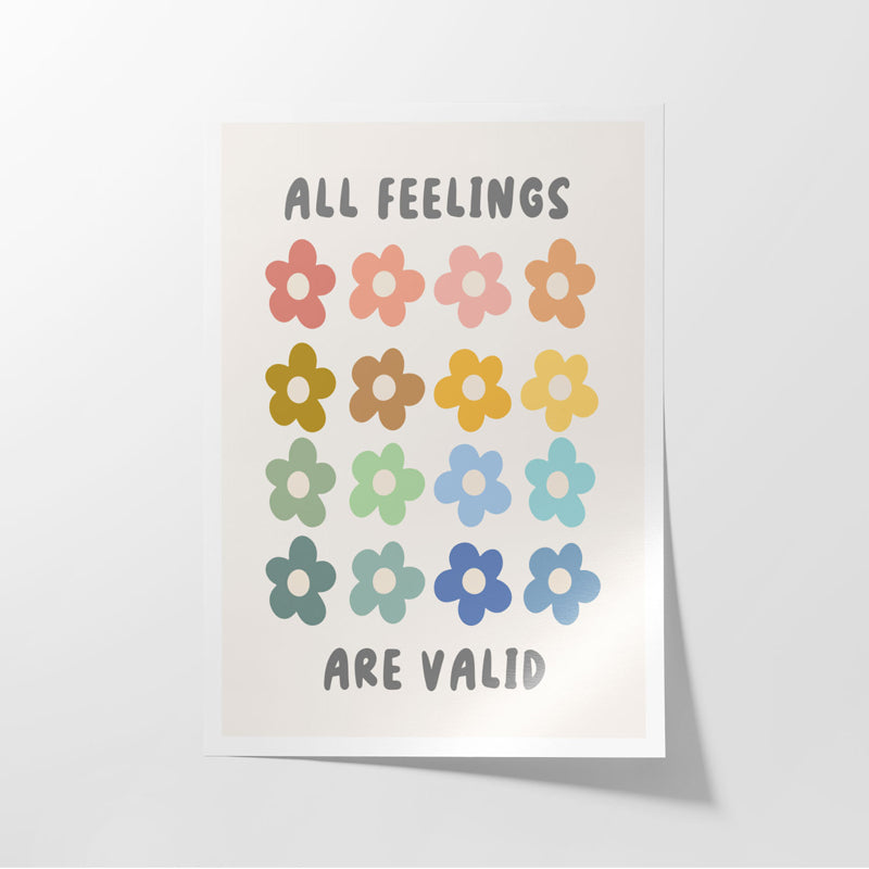 Buy All Feelings Are Valid Wall Poster Wall Poster from Vaaree