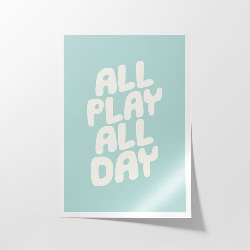 Buy All Play All Day Wall Poster Wall Poster from Vaaree