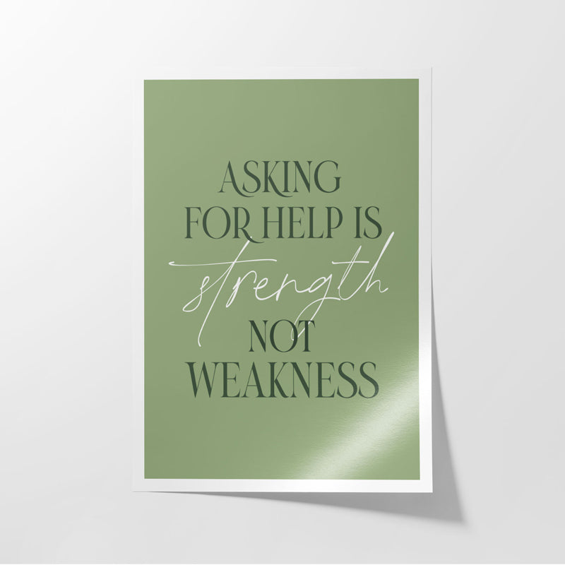 Buy Help Is Strength Wall Poster Wall Poster from Vaaree