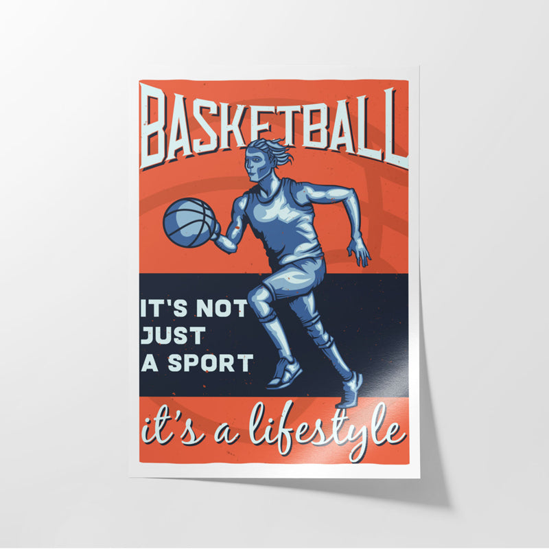 Buy Basketball Time Wall Poster Wall Poster from Vaaree