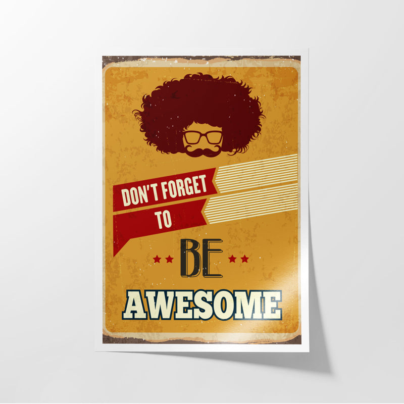 Buy Be Awsome Wall Poster Wall Poster from Vaaree