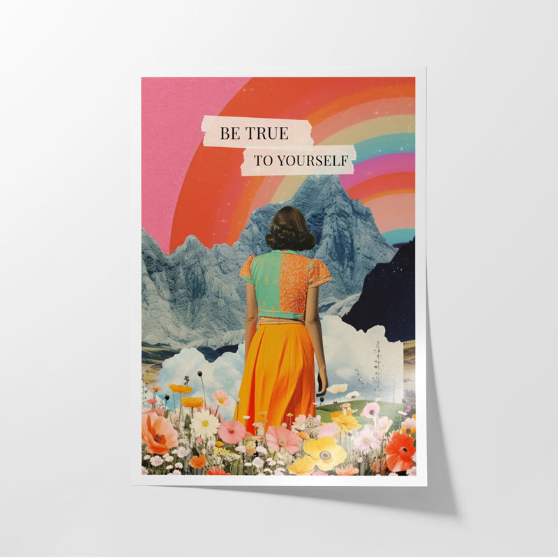 Buy Be True To Yourself Wall Poster Wall Poster from Vaaree