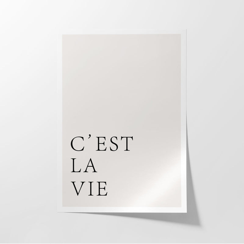 Buy C'Est La Vie Wall Poster Wall Poster from Vaaree