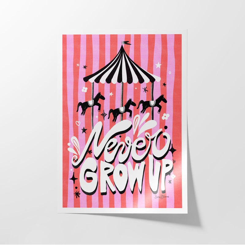 Buy Never Grow Up Wall Poster Wall Poster from Vaaree