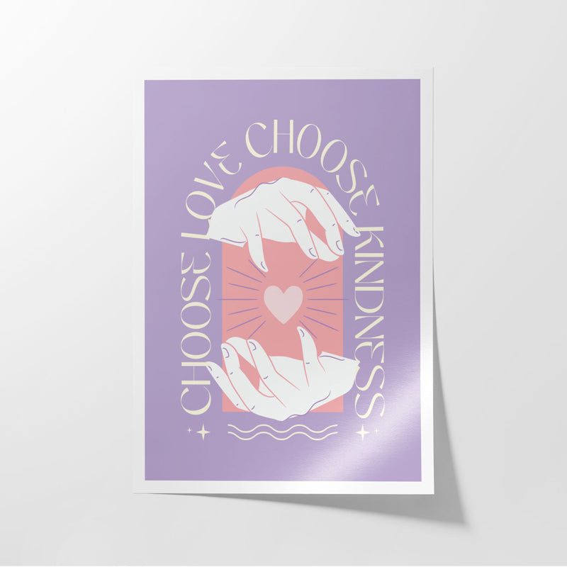 Buy Choose Love Choose Kindness Wall Poster Wall Poster from Vaaree