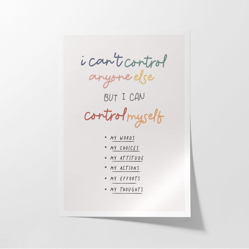 Buy Control Myself Wall Poster Wall Poster from Vaaree