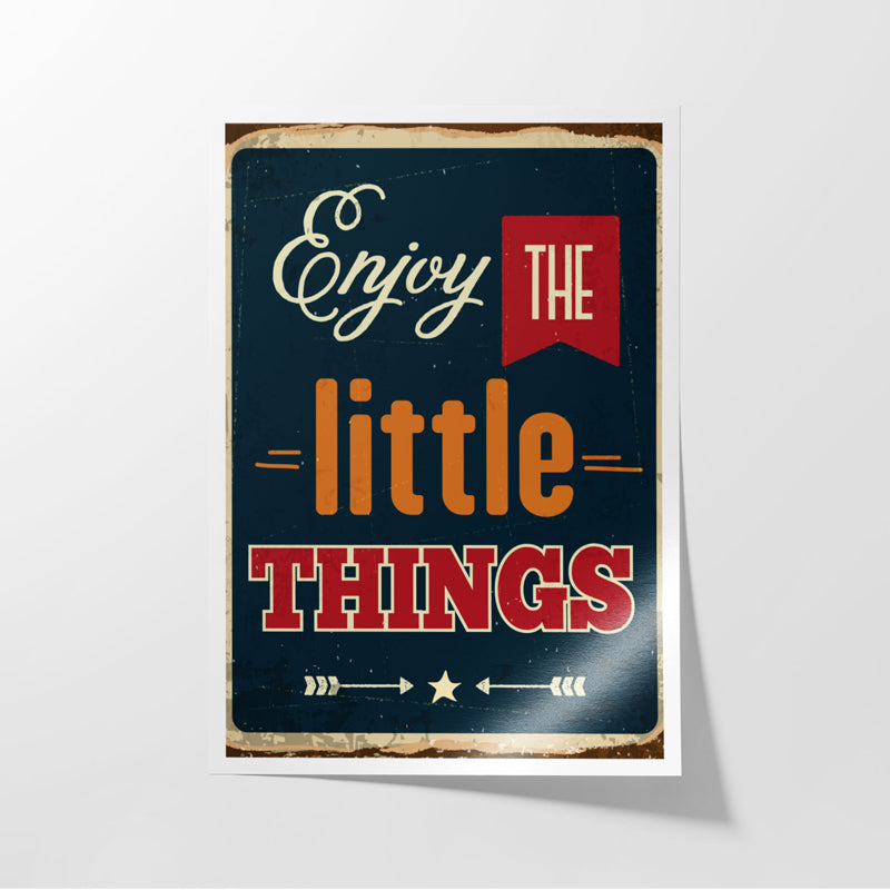 Buy Enjoy Little Things Wall Poster Wall Poster from Vaaree