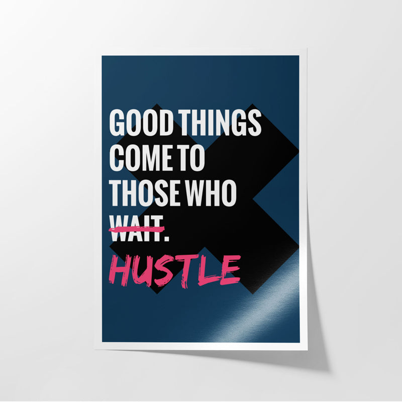 Buy Hustle Work Wall Poster Wall Poster from Vaaree