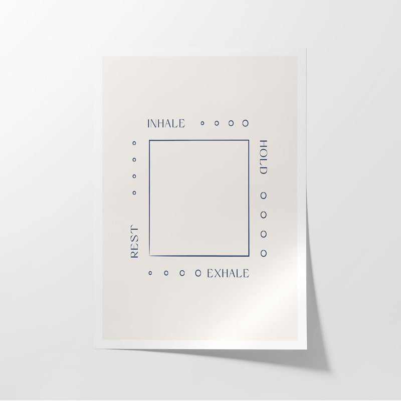 Buy Inhale Exhale Hold Grid Wall Poster Wall Poster from Vaaree