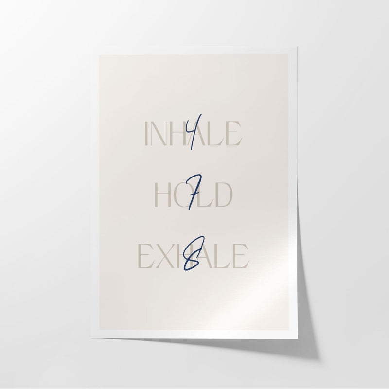 Buy Inhale Hold Exhale Wall Poster Wall Poster from Vaaree