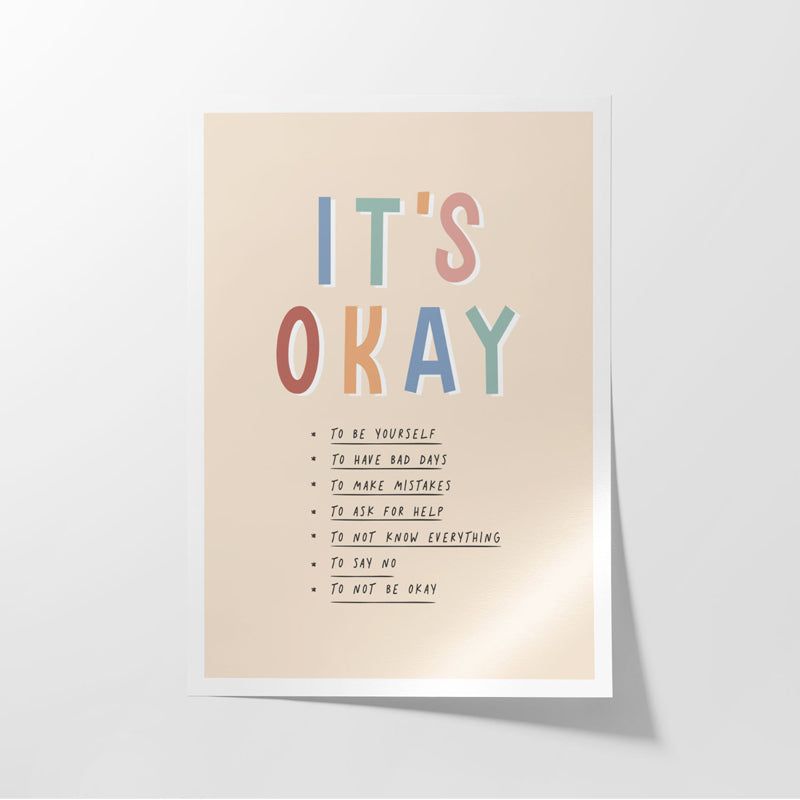 Buy Everything's Okay Wall Poster Wall Poster from Vaaree