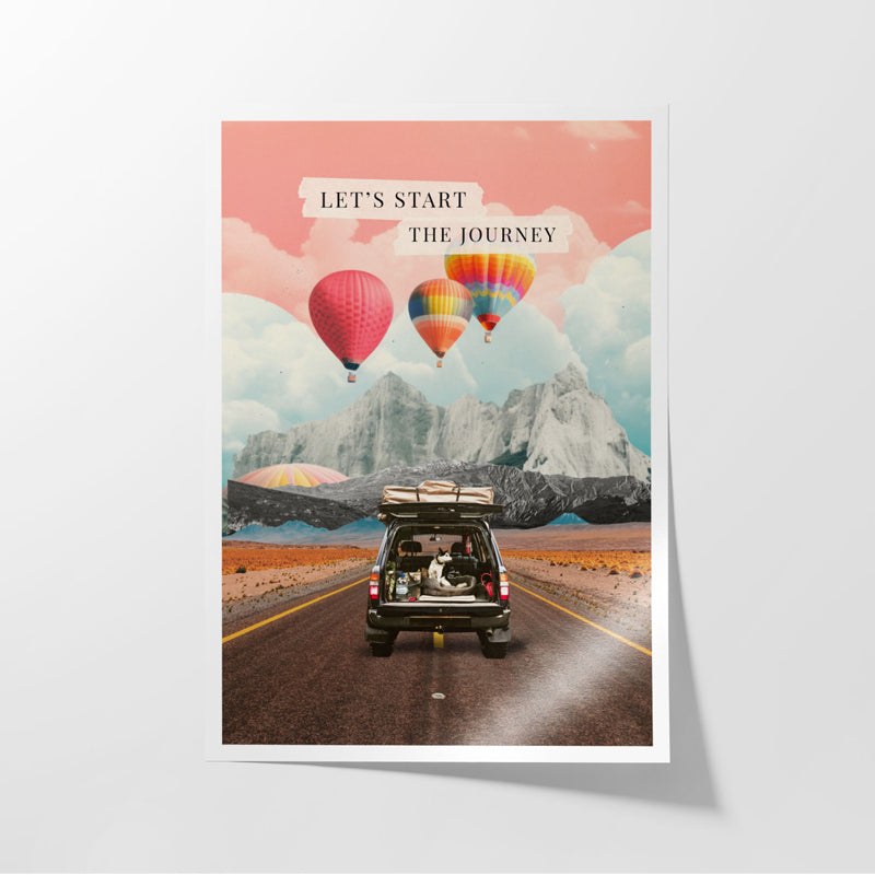 Buy Let's Start The Journey Wall Poster Wall Poster from Vaaree