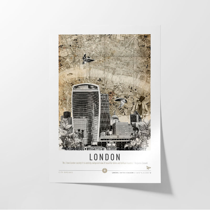 Buy London City Breaks Wall Poster Wall Poster from Vaaree