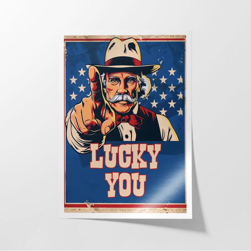 Buy Lucky You Wall Poster Wall Poster from Vaaree