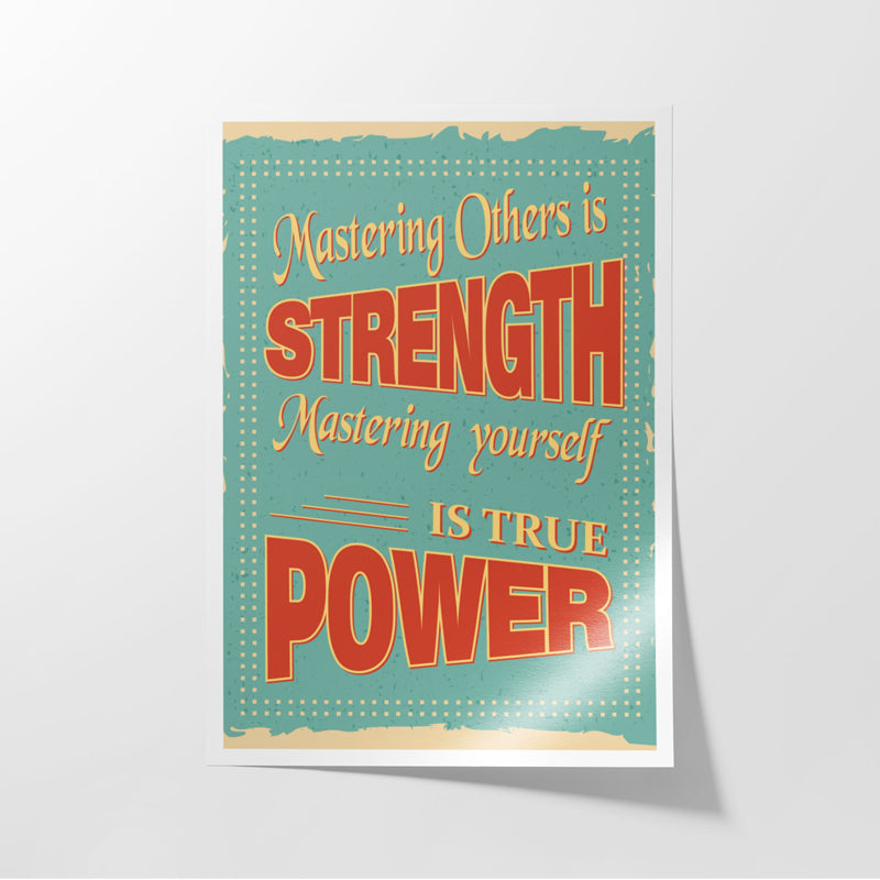 Buy Mastering Yourself Wall Poster Wall Poster from Vaaree