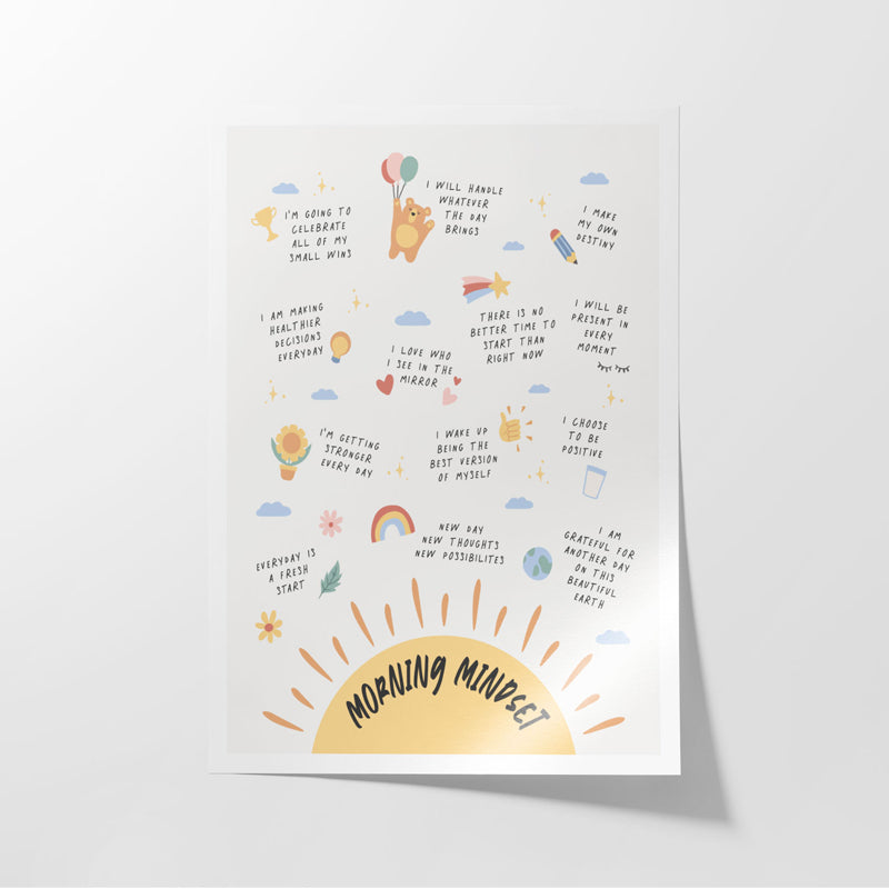 Buy Morning Mindset Wall Poster Wall Poster from Vaaree