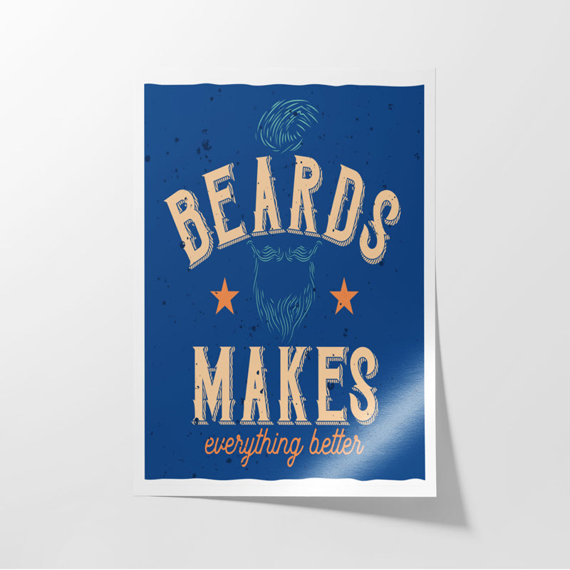 Buy Beard Power Wall Poster Wall Poster from Vaaree