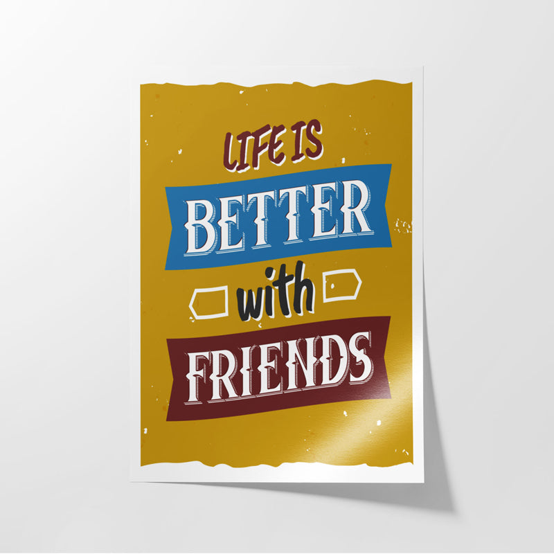 Buy True Friends Wall Poster Wall Poster from Vaaree