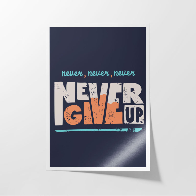 Buy Never Quit Wall Poster Wall Poster from Vaaree